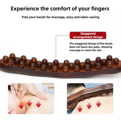 MOVERA Flow – כלי עיסוי Gua Sha עם 37 חרוזים