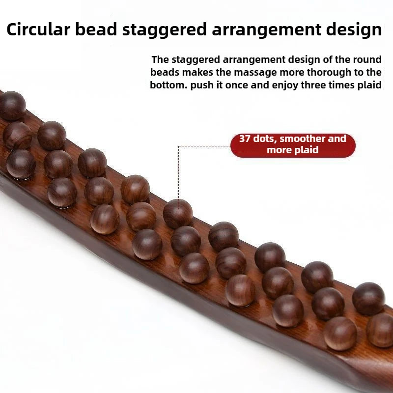 MOVERA Flow – כלי עיסוי Gua Sha עם 37 חרוזים