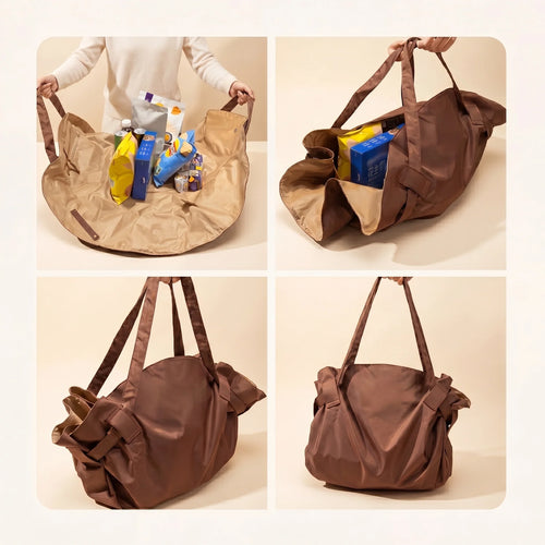 CarryFold™ – תיק אריזה חכם: פותחים, מעמיסים, יוצאים